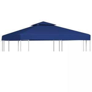 vidaXL, vidaXL Pavillon-Ersatzdach 310 g/m² Dunkelblau 3x3 m, vidaXL Pavillon-Ersatzdach 310 g/m² Dunkelblau 3x3 m