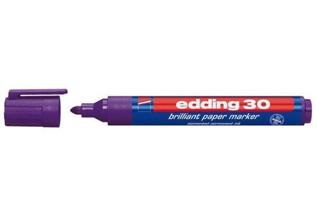 edding, edding Permanent-Marker 30 Violett, Edding 30, Permanent Marker, 1,5-3mm, violett, 42977