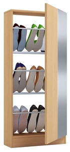 VCM, Holz Schuhschrank Schuhkommode Schuhregal Schuhständer Fulisa L Spiegel Holz Schuhschrank Schuhkommode Schuhregal Schuhständer Fulisa L Spiegel, VCM - Holz Schuhschrank Schuhkommode Schuhregal Schuhständer Fulisa L Spiegel, 50 CM, Buche