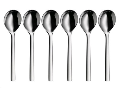 Wmf, WMF Suppenl?ffel Nuova 6 St?ck, Art, WMF Schöpflöffel »Suppenlöffel 6er Set NUOVA«, (6 tlg.)