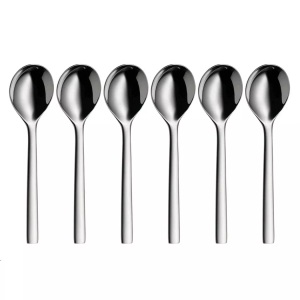 Wmf, WMF Suppenl?ffel Nuova 6 St?ck, Art, WMF Schöpflöffel »Suppenlöffel 6er Set NUOVA«, (6 tlg.)