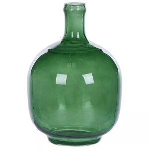 Beliani, Beliani Dekovase Glas grün 24 cm PARATHA Vase, Beliani - Dekovase aus Glas Mediterran PARATHA, One Size, Grün