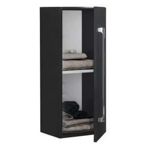 MID.YOU, MID.YOU Hängeschrank , VCB 3 , Schwarz , Holzwerkstoff , 1 Fächer , 33x75x22 cm , melaminharzbeschichtet,melaminharzbeschichtet,Nachbildung,Nachbildung , 000657016202, VCM - Holz Wandregal | Midischrank Maße: H. 75 x B. 33 T. 22 cm 1 hohe Tür Badinos D, One Size, Schwarz