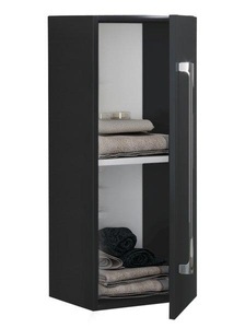 MID.YOU, MID.YOU Hängeschrank , VCB 3 , Schwarz , Holzwerkstoff , 1 Fächer , 33x75x22 cm , melaminharzbeschichtet,melaminharzbeschichtet,Nachbildung,Nachbildung , 000657016202, VCM - Holz Wandregal | Midischrank Maße: H. 75 x B. 33 T. 22 cm 1 hohe Tür Badinos D, One Size, Schwarz