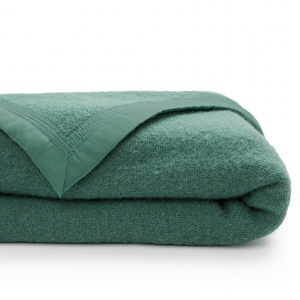 LA REDOUTE INTERIEURS, Decke aus Woolmark-Schurwolle Decke aus Woolmark-Schurwolle, La Redoute Intérieurs - Decke, 260X240CM, Grün