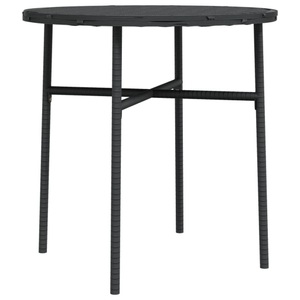 vidaXL, vidaXL Beistelltisch Schwarz 45 cm Poly Rattan