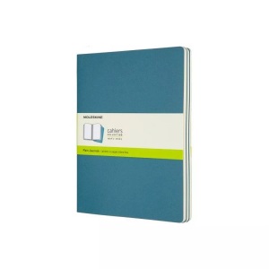 undefined, Moleskine Cahier Notizhefte Blanko, Xlarge, Kartoneinband, 3er Set, Lebhaftes Blau, Moleskine Notizheft, XL, 3 x 25cm x 19cm, blanko, lebhaftes blau, 120 Seiten, 629636