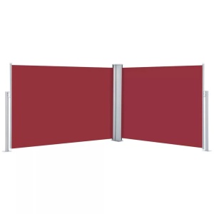 Diverse Hardware, Ausziehbare Seitenmarkise Rot 120 x 1000 cm, vidaXL Ausziehbare Seitenmarkise Rot 120 x 1000 cm