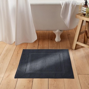 LA REDOUTE INTERIEURS, Badvorleger Scenario aus Ftee (700 gm²) Badvorleger Scenario aus Ftee (700 gm²), La Redoute Intérieurs - Badvorleger Scenario aus Frottee (700 g/m²), 60x100cm, Schwarz