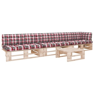 vidaXL, vidaXL 4-tlg. Paletten-Lounge-Set mit Kissen Kiefernholz Imprägniert, 