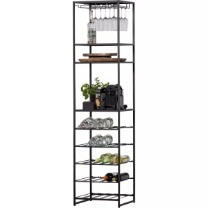 mutoni living, Weinregal Reese schwarz 185x45, Weinregal Reese schwarz 185x45