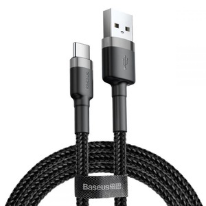 Acer,Amazon,Apple,Asus,Blackberry,CAT,Emporia,Google,HP,HTC,Huawei,Lenovo,LG,Microsoft,Motorola,Nokia,OnePlus,Oppo,Samsung,Sony,Wiko,Xiaomi, Baseus - (2m / 2A) USB C auf USB 480Mbps Schnellladekabel Datenkabel - Schwarz, 