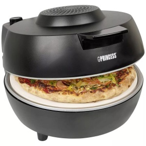 Princess, Princess Oven Pro Pizzaofen Kontrollleuchte, Timerfunktion, Cool-Touch-Gehäuse, Princess Pizzaofen Ø 30 cm