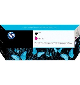 Hp, HP 91 775-ml Tintenpatrone mit pigmentierter Tinte, Magenta, Hewlett Packard Tintenpatrone, rot, Vivera, No.91, C9468A, (775ml)