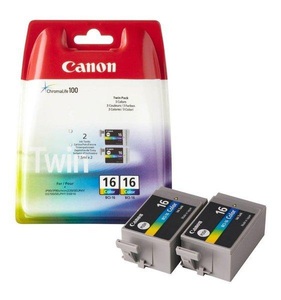 Canon, Canon Tintenpatrone BCI-16 C Original Cyan, Magenta, Gelb 9818A002 Druckerpatrone, CANON CANON BCI-16 C Druckerpatrone dreifarbig passend für: PIXMA iP90;PIXMA iP90V;PIXMA MINI 220;Selphy DS700;Selphy DS810