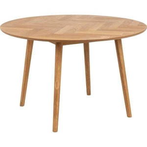 mutoni scandi, Esstisch Philli Eiche rund natur, MID.YOU Esstisch in holz, holzwerkstoff 120/120/75 cm , Nagano , Eichefarben , Eiche , furniert , 120x75 cm , geölt,Echtholz, Nachbildung , 001749070503