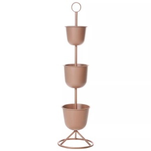 Beliani, Beliani - Pflanzenständer aus Eisen Modern RENGE, One Size, Braun Bunt