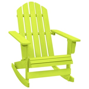 vidaXL, vidaXL Adirondack-Schaukelstuhl Massivholz Tanne Grün