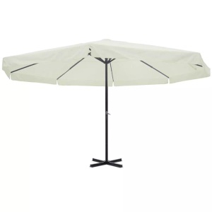 Diverse Hardware, Sonnenschirm Weiss 500 cm Aluminium