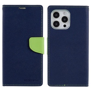 Mercury, iPhone 14 Pro Max - Goospery Fancy Etui Hülle, Apple - iPhone 14 Pro Max Goospery Fancy Etui Hülle, Marine