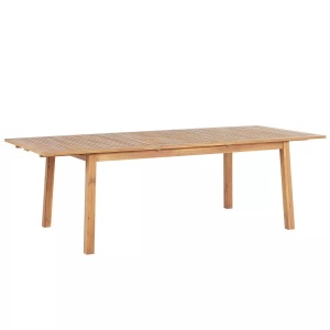 Beliani, Beliani Gartentisch Holz 180/240 x 100 cm ausziehbar CESANA, Beliani - Ausziehbarer Gartentisch aus Akazienholz Klassisch CESANA, One Size, Light Beige