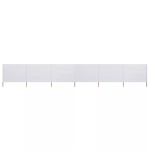 vidaXL, vidaXL 6-teiliges Windschutzgewebe 800 x 120 cm Sandweiß, vidaXL 6-teiliges Windschutzgewebe 800 x 120 cm Sandweiß