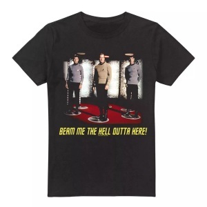Star Trek, Star Trek - Beam Me Out TShirt, für Herren, Schwarz, Größe XXL