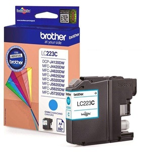 Brother, Brother Lc-223C cyan Tintenpatrone, Brother Tintenpatrone, blau, LC-223C, (550 Seiten)