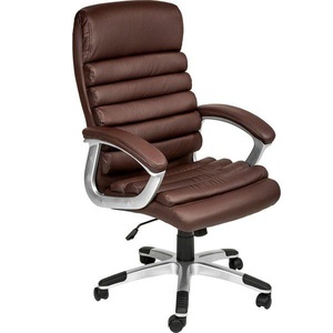 TecTake, Chefsessel Paul Chefsessel Paul, Tectake - Chefsessel Paul, 66cm, Braun