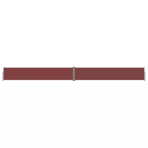 vidaXL, vidaXL Seitenmarkise Ausziehbar Braun 117x1200 cm, vidaXL Seitenmarkise Ausziehbar Braun 117x1200 cm