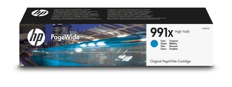 Hp, HP 991X Cyan Original PageWide Patrone mit hoher Reichweite, Hewlett Packard Tintenpatrone, blau, No.991X, M0J90AE, (16'000 Seiten)