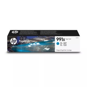 Hp, HP 991X Cyan Original PageWide Patrone mit hoher Reichweite, Hewlett Packard Tintenpatrone, blau, No.991X, M0J90AE, (16'000 Seiten)