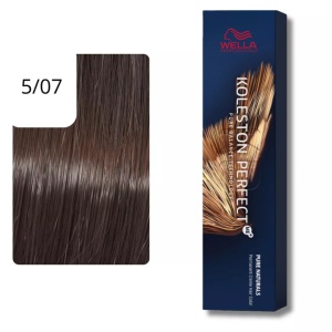 Wella Professionals, Wella Professionals Color Kolestone Perfect ME+ PURE NATURALS 5/07 hellbraun natur-braun 60ml, Wella Koleston Perfect Me+ Pure Naturals Haarfarbe 60 ml 5/07 hellbraun natur-braun