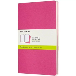 undefined, Moleskine Cahier Notizhefte Blanko, Large, A5, Kartoneinband, 3er Set, Kinetisches Pink, Moleskine Notizbuch, Karton, 3 x L/A5, blanko, kinetisches pink, 80Seiten, 629681