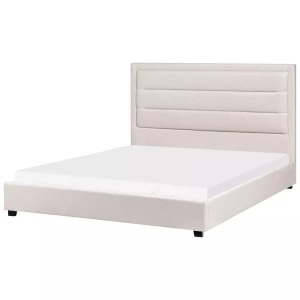Beliani, Beliani - Bett mit Lattenrost aus Stoff Modern ROUEN, 160X200CM