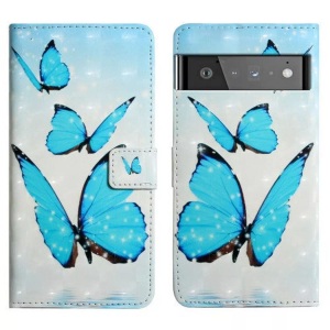 Cover-Discount, Google Pixel 6 Pro - Etui Glitzer Effekt Schmetterling