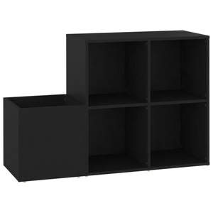 vidaXL, vidaXL Flur-Schuhschrank Schwarz 105x35,5x70 cm Spanplatte