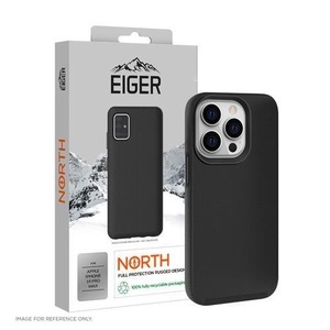 EIGER, Eiger - iPhone 14 Pro Max North Case Premium Hybrid Schutzhülle (EGCA00391) - Schwarz, Eiger iPhone 14 Pro Max Outdoor-Cover North Rugged Schwarz (EGCA00391)