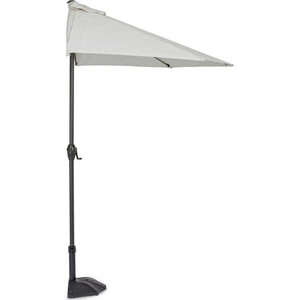 mutoni lifestyle, Garten Sonnenschirm Kalife halbrund weiss, Garten Sonnenschirm Kalife halbrund weiss