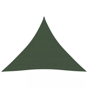 vidaXL, vidaXL Sonnensegel 160 g/m² Dunkelgrün 3,6x3,6x3,6 m HDPE