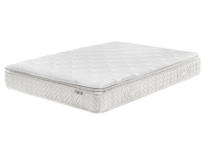 Beliani, Matratze aus Polyester LUXUS Matratze aus Polyester LUXUS, Beliani - Memoryschaum-Taschenfederkernmatratze aus Taschenfedern LUXUS, 160X200CM, Perle