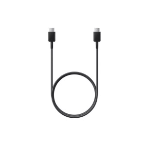 Apple,Asus,Blackberry,Google,HTC,Huawei,Lenovo,LG,Microsoft,Motorola,Nokia,OnePlus,Oppo,Samsung,Sony,Wiko,Xiaomi, Samsung - USB C auf USB C Verbindungskabel Ladekabel 1m (EP-DA705BBEGWW) - Schwarz, Samsung USB-C Kabel, 1 m, USB 2.0, 1 m