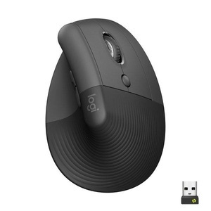 Logitech, Lift, Maus, Logitech Ergonomische Maus Lift Graphite