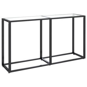 vidaXL, vidaXL Konsolentisch Transparent 140x35x75,5 cm Hartglas