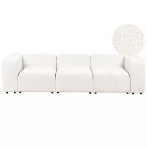 Beliani, 3 Sitzer Sofa aus Bouclé Modern FALSTERBO 3 Sitzer Sofa aus Bouclé Modern FALSTERBO, Beliani - 3 Sitzer Sofa aus Bouclé Modern FALSTERBO, One Size, Baumnuss