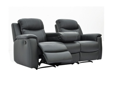 Vente-unique, Relaxsofa Leder 3Sitzer EVASION Relaxsofa Leder 3Sitzer EVASION, 