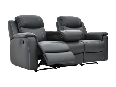 Vente-unique, Relaxsofa Leder 3Sitzer EVASION Relaxsofa Leder 3Sitzer EVASION, 