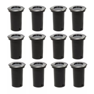 Diverse Hardware, Outdoor Bodenleuchten 12 Stk. Rund, vidaXL Bodeneinbaustrahler Außen 12 Stk. Rund