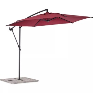 mutoni lifestyle, Ampelschirm Tropea anthrazit-Burgundy 300, Ampelschirm Tropea anthrazit-Burgundy 300