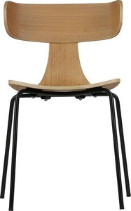 BePureHome, BePureHome Holzstuhl Set Natur mit Beinen aus Metall (2er-Set), Holzstuhl Form Natur